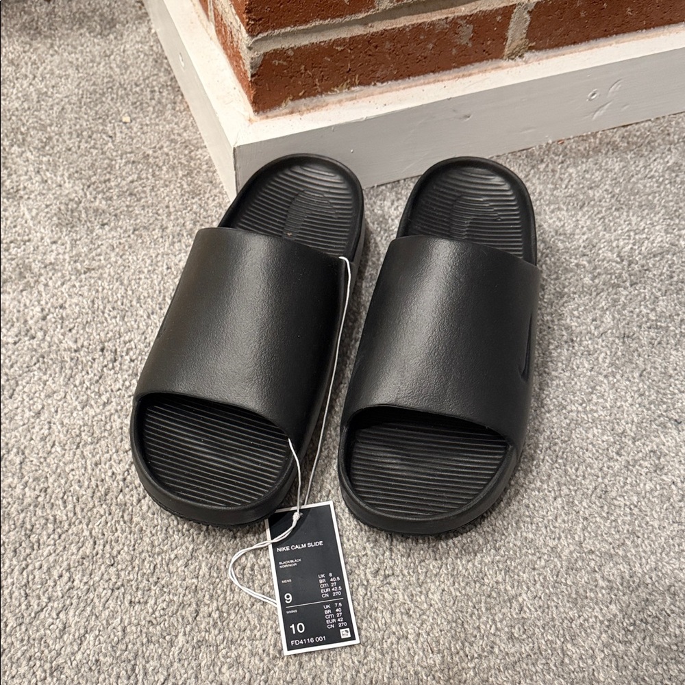 Nike Black Slide Sandals